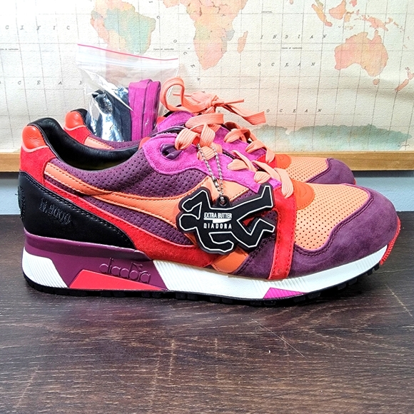 BRAND NEW Diadora N9000 x Extra Butter Giallo "Made in Italy" Men's Size 10.5 - Picture 3 of 11